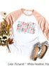 Retro Thankful Grateful Blessed Thanksgiving Fal Tee