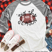 Tis the Season Football Raglan Tee