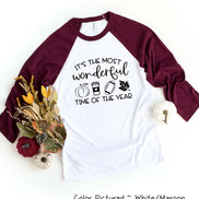 Most Wonderful Time of the Year Fall Raglan Tee