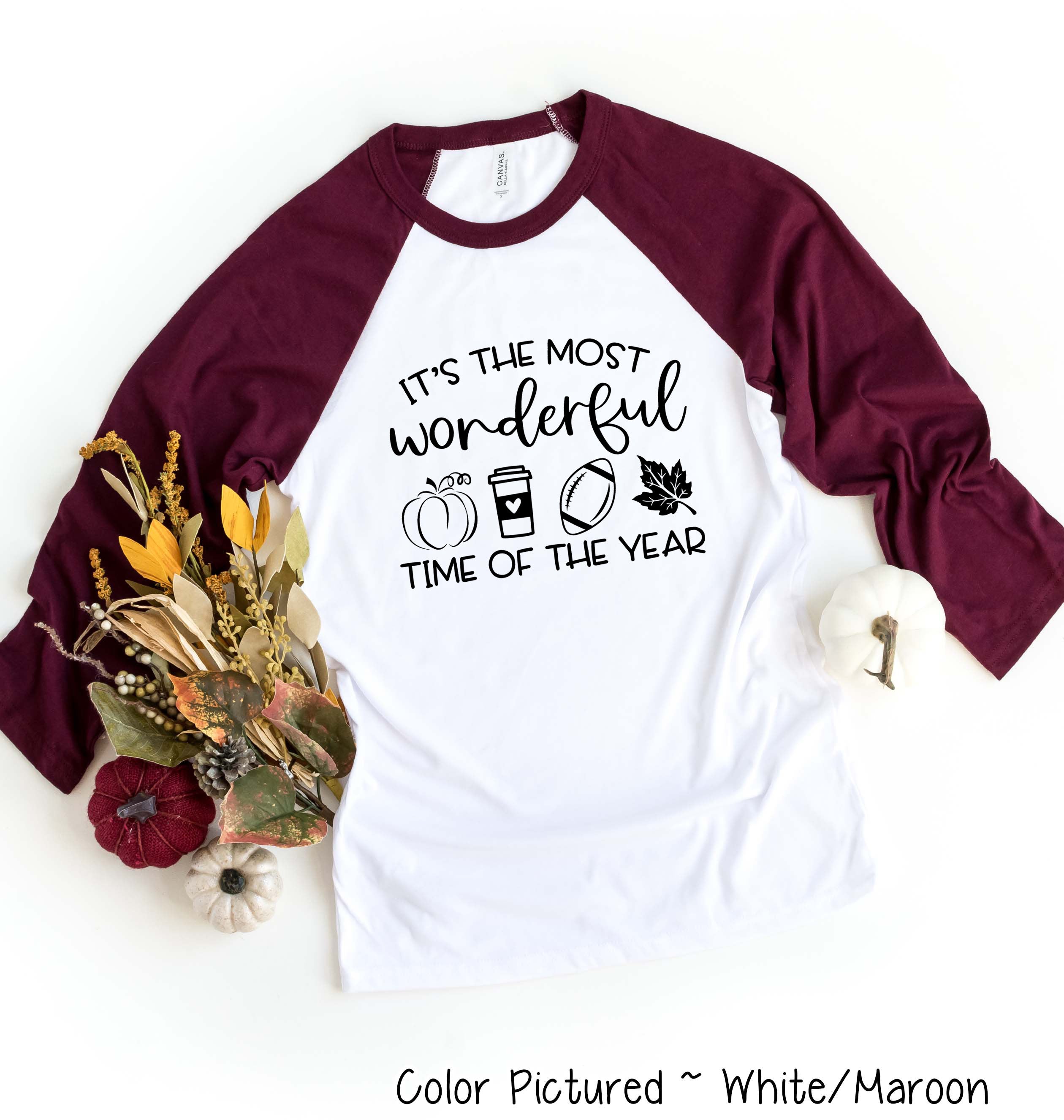 Most Wonderful Time of the Year Fall Raglan Tee
