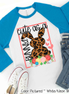 Leopard Print Cute as a Bunny Easter Raglan Tee