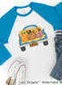 Vintage Truck full of Pumpkins Fall Raglan Tee