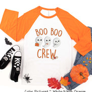 Boo Boo Crew Nurse Halloween Raglan Tee