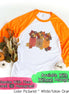 Monogram Autumn Leaves Mason Jars Fall Raglan Tee