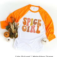 Retro Spice Girl Fall Raglan Tee