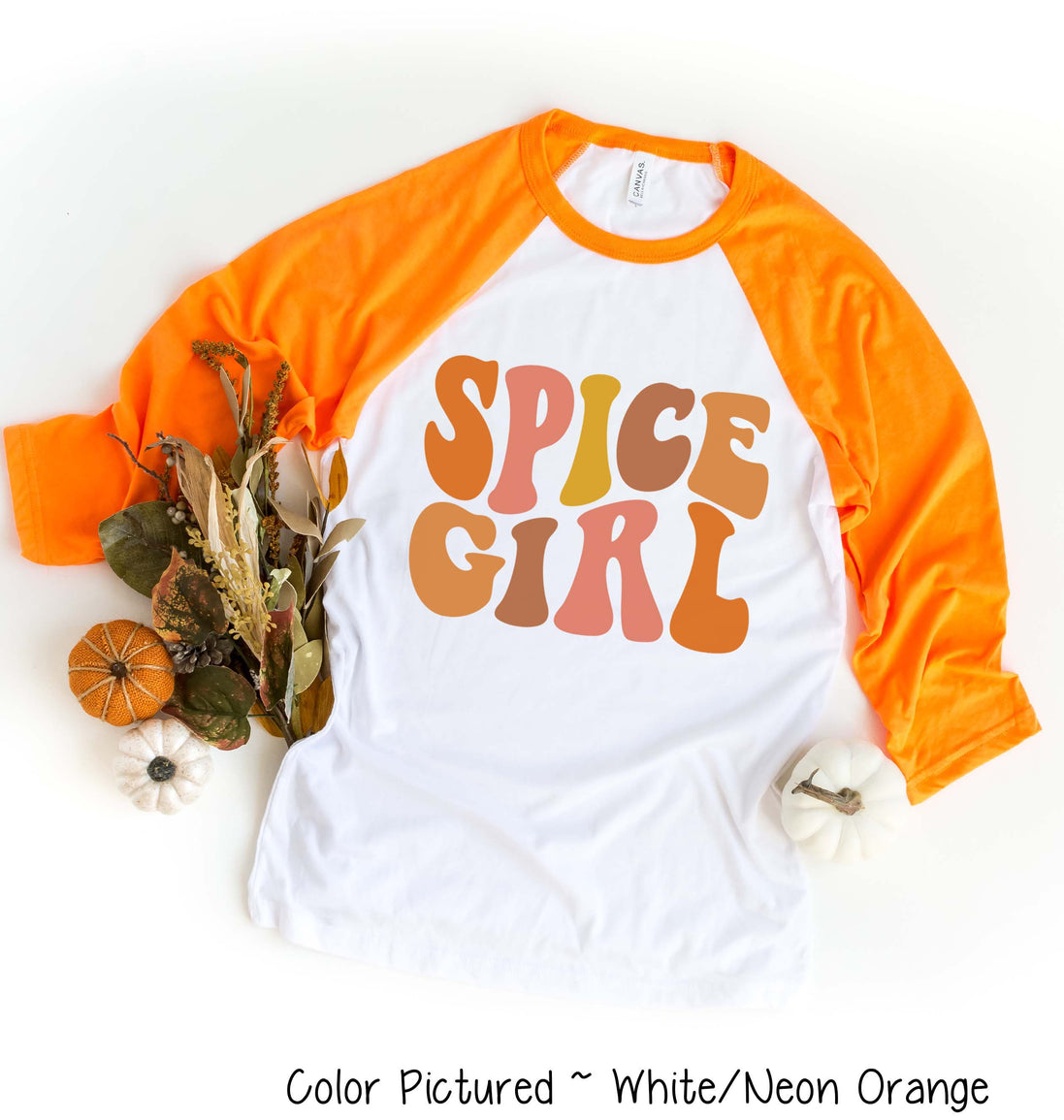 Retro Spice Girl Fall Raglan Tee
