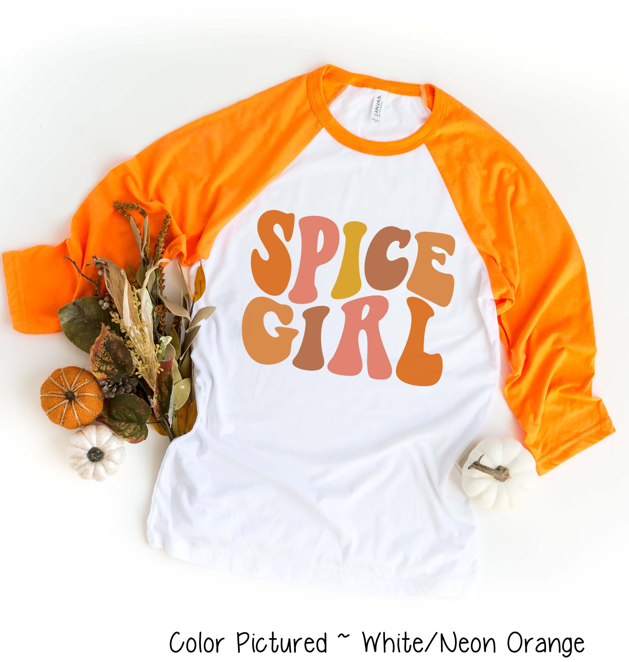 Retro Spice Girl Fall Raglan Tee