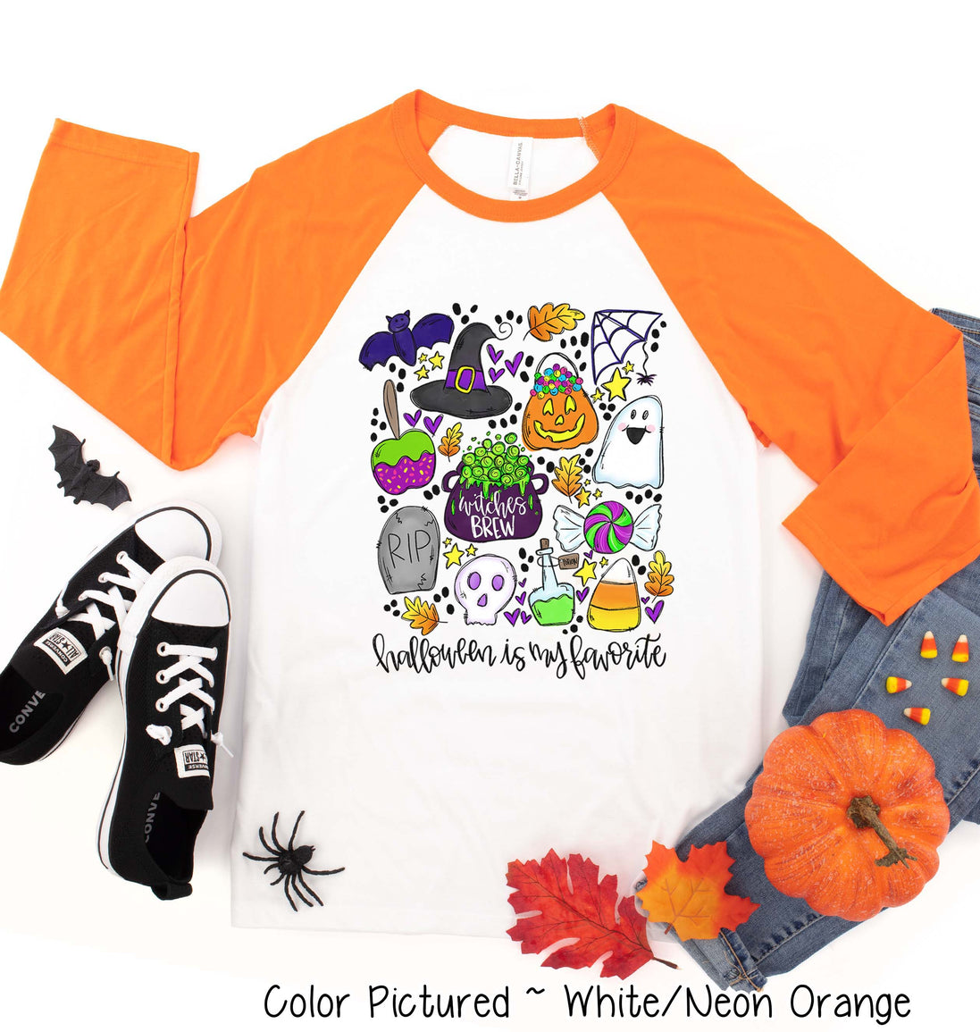 Halloween is My Favorite Halloween Raglan Tee