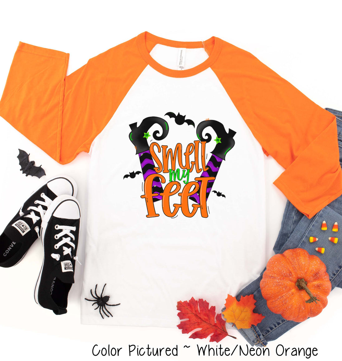 Smell My Feet Halloween Raglan Tee