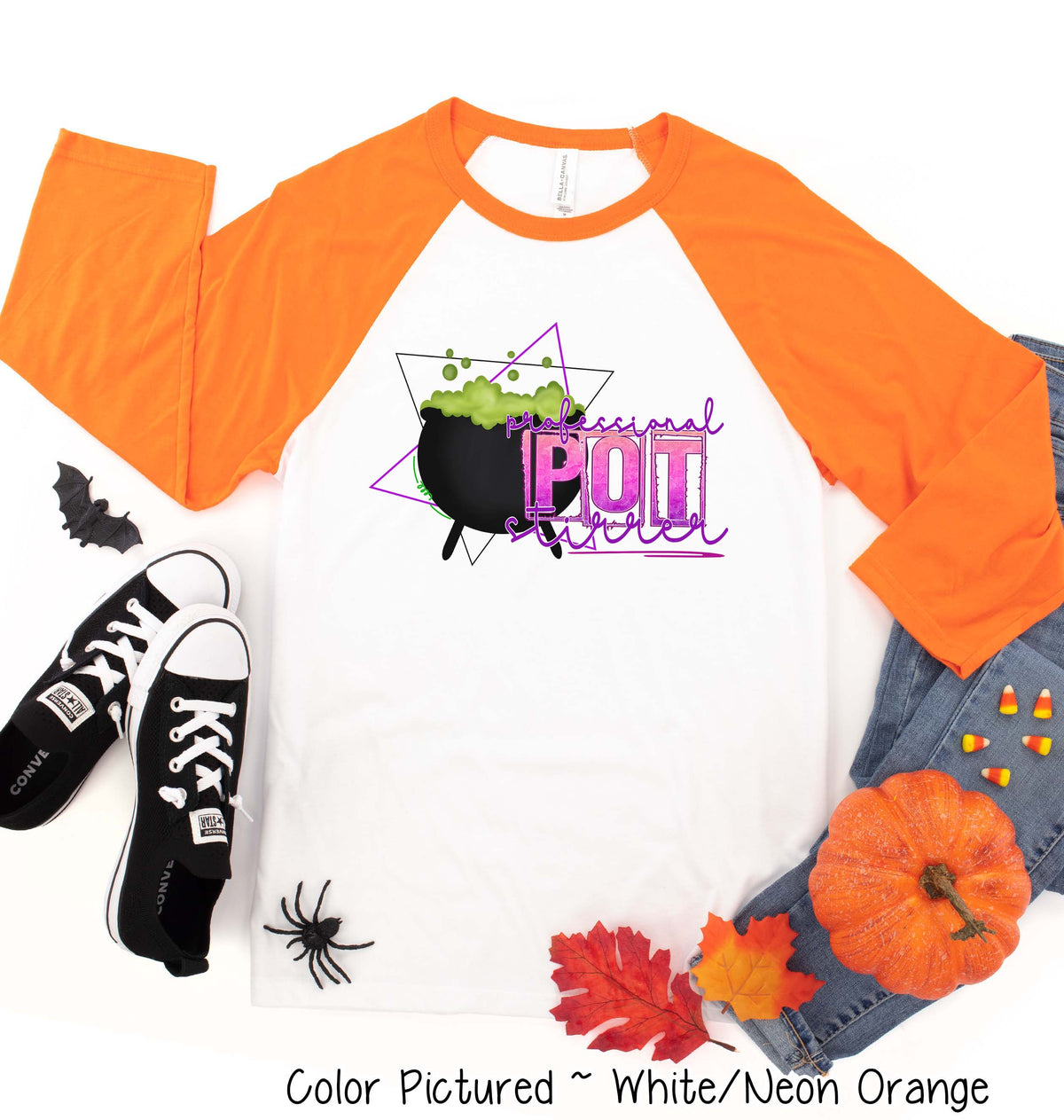 Professional Pot Stirrer Halloween Raglan Tee