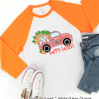 Monogram Easter Carrot Truck Raglan Tee