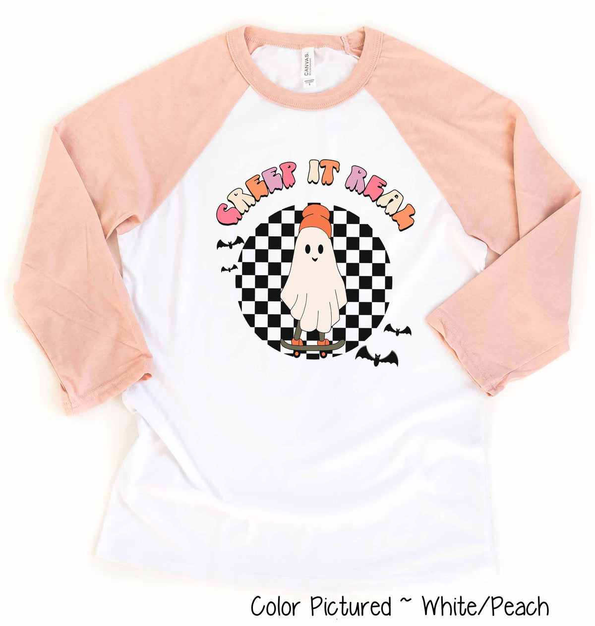 Creep It Real Halloween Raglan Tee
