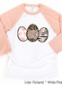 Monogram Leopard Rose Gold Easter Eggs Raglan Tee