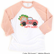 Monogram Easter Carrot Truck Raglan Tee