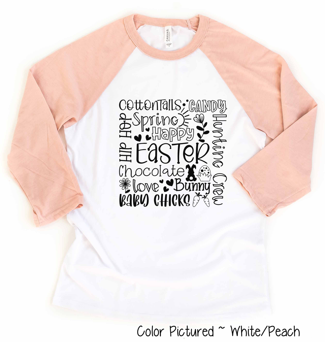 Easter Word Art ~ Subway Art Raglan Tee