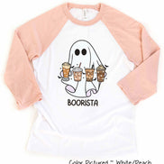 Boorista Coffee Latte Halloween Raglan Tee