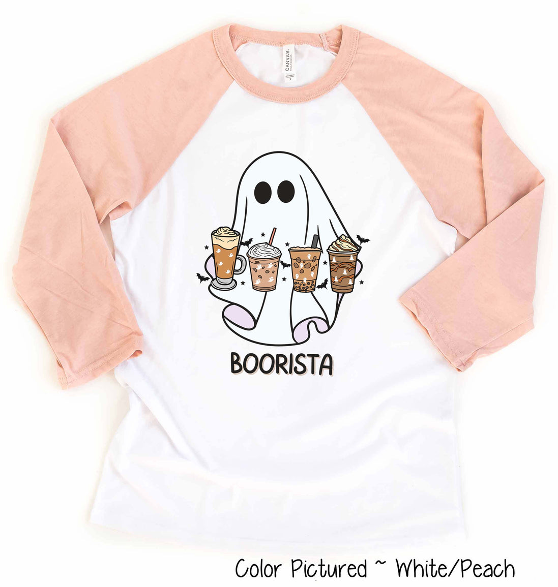 Boorista Coffee Latte Halloween Raglan Tee