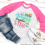 Every Bunny's Favorite STNA Easter Raglan Tee