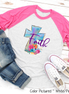 Faith Watercolor Cross Raglan Tee