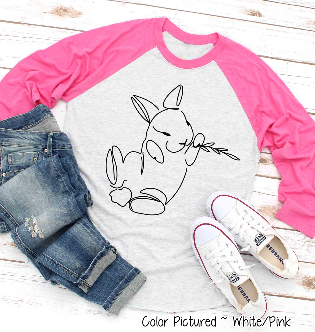 Easter Bunny Raglan Tee