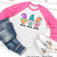 Gnome Trio Easter Raglan Tee
