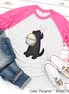 Dog Boy Black Lab Easter Raglan Tee