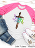 Jesus Paid It All Cross Raglan Tee