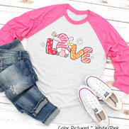 Gnome LOVE Easter Raglan Tee