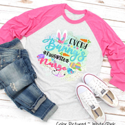 Every Bunny's Favorite Nurse Easter Raglan Tee