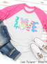 Monogram Bunny LOVE Easter Raglan Tee