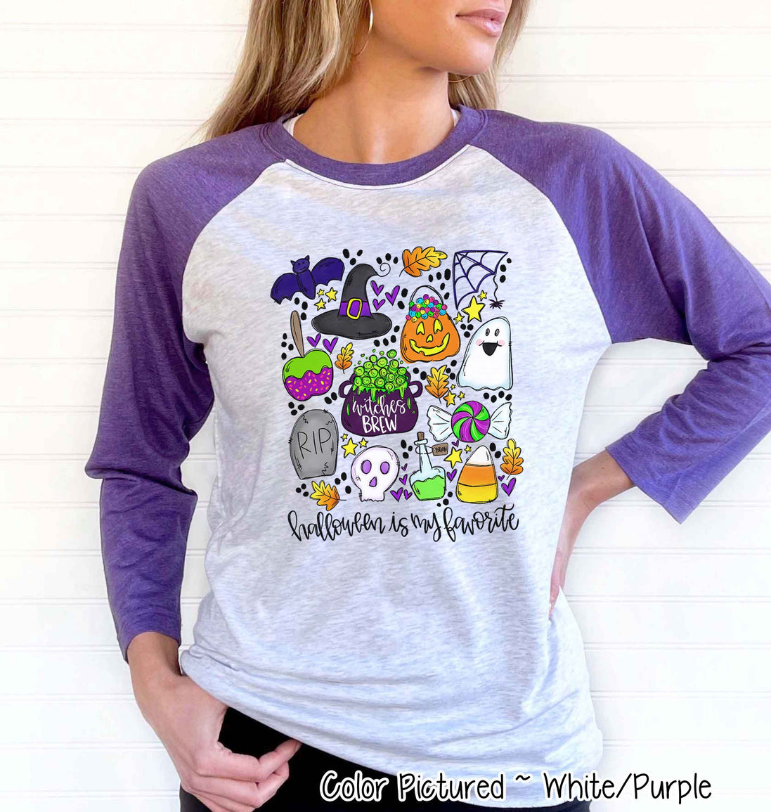 Halloween is My Favorite Halloween Raglan Tee