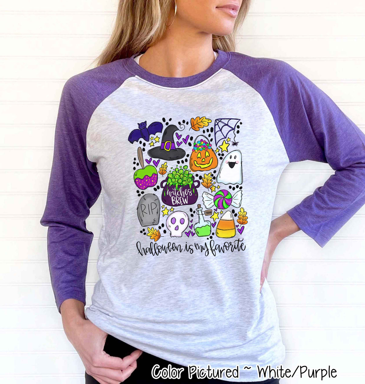 Halloween is My Favorite Halloween Raglan Tee