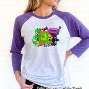 Eat Drink & Be Scary Halloween Raglan Tee
