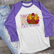 Turey, Gravy, Beans, & Rolls Let Me see That Casserole Raglan Tee