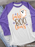 Fab Boo Lous Halloween Boo  Raglan Shirt