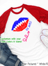 Custom Football Lips Graphic Raglan Tee