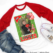 Friday Night Lights Ultimate Fan Tee Photo Raglan Shirt (Football, Cheer, Drill Team, Band)
