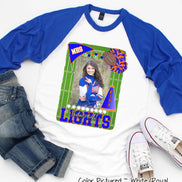 Friday Night Lights Ultimate Fan Tee Photo Raglan Shirt (Football, Cheer, Drill Team, Band)