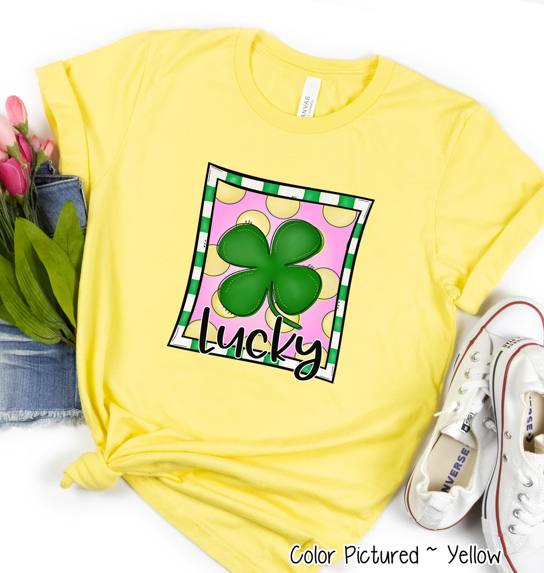 Lucky Clover St Patricks Day Tee