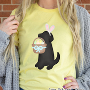 Dog Boy Black Lab Easter Tee