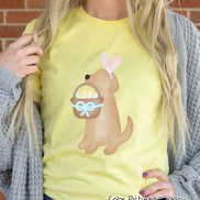 Dog Boy Yellow Lab Easter Tee