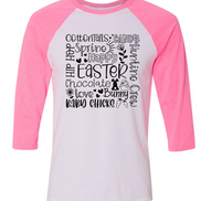 Easter Word Art ~ Subway Art Raglan Tee