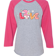 Gnome LOVE Easter Raglan Tee