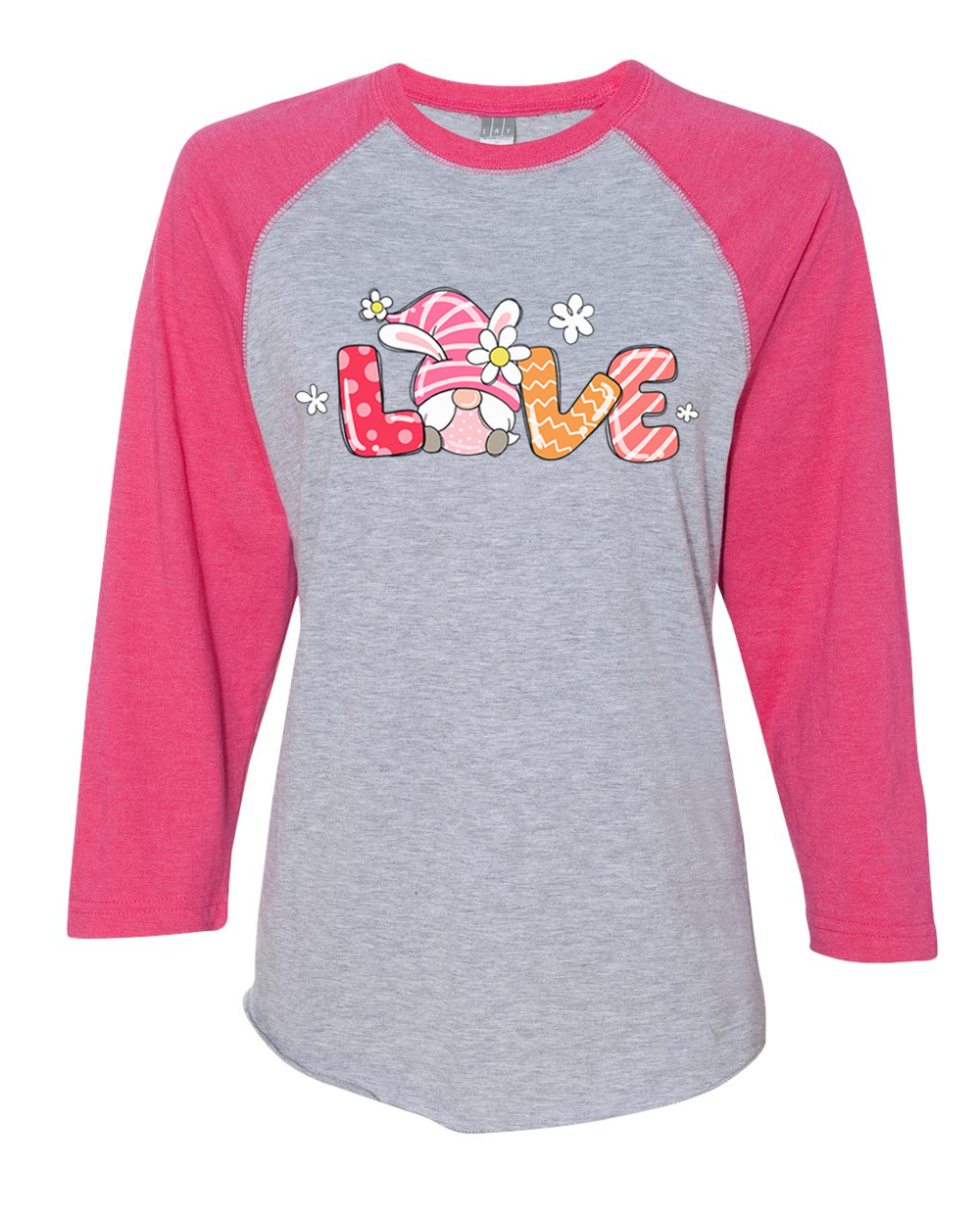 Gnome LOVE Easter Raglan Tee