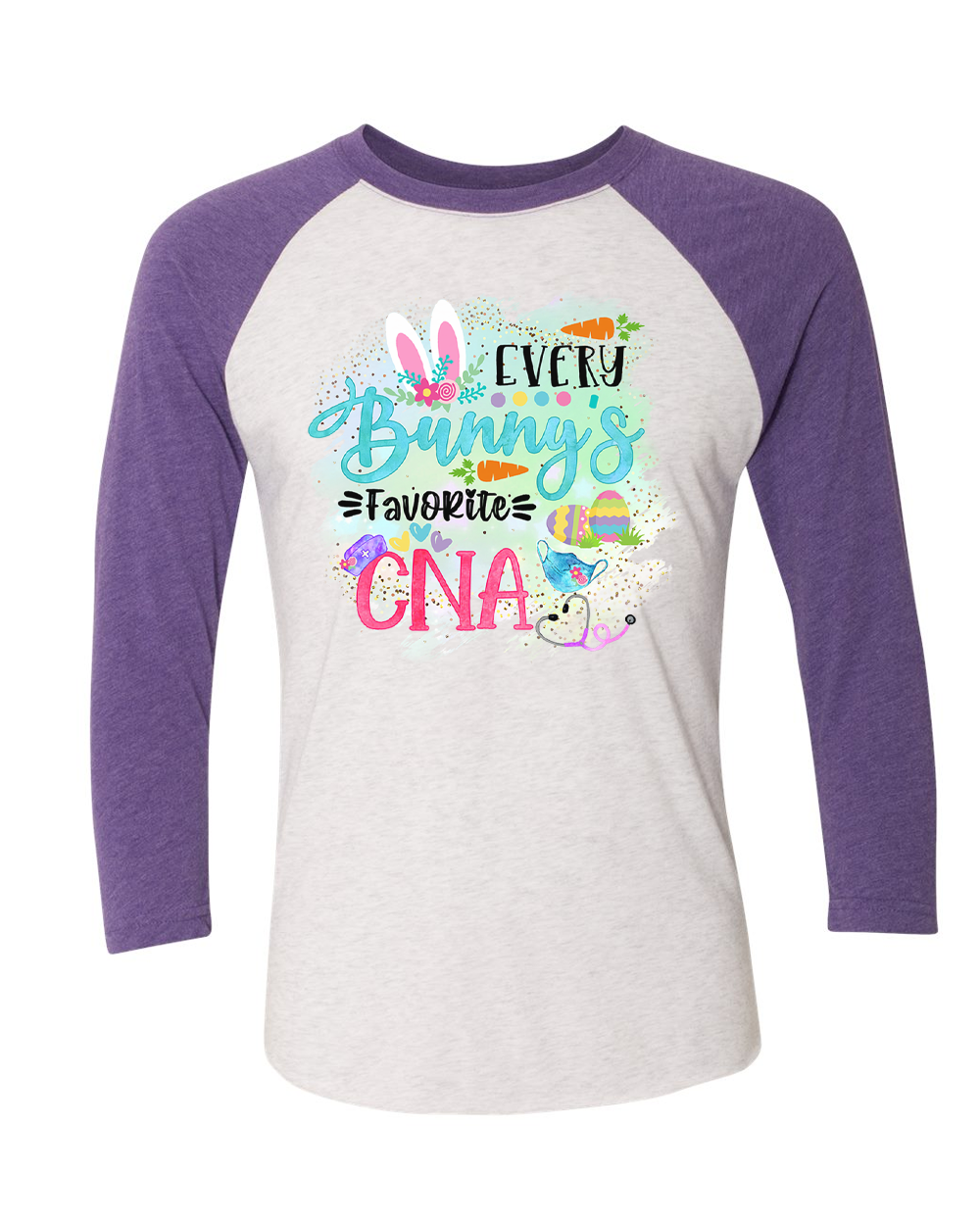 Every Bunny's Favorite CNA Easter Raglan Tee