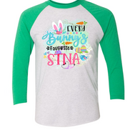 Every Bunny's Favorite STNA Easter Raglan Tee