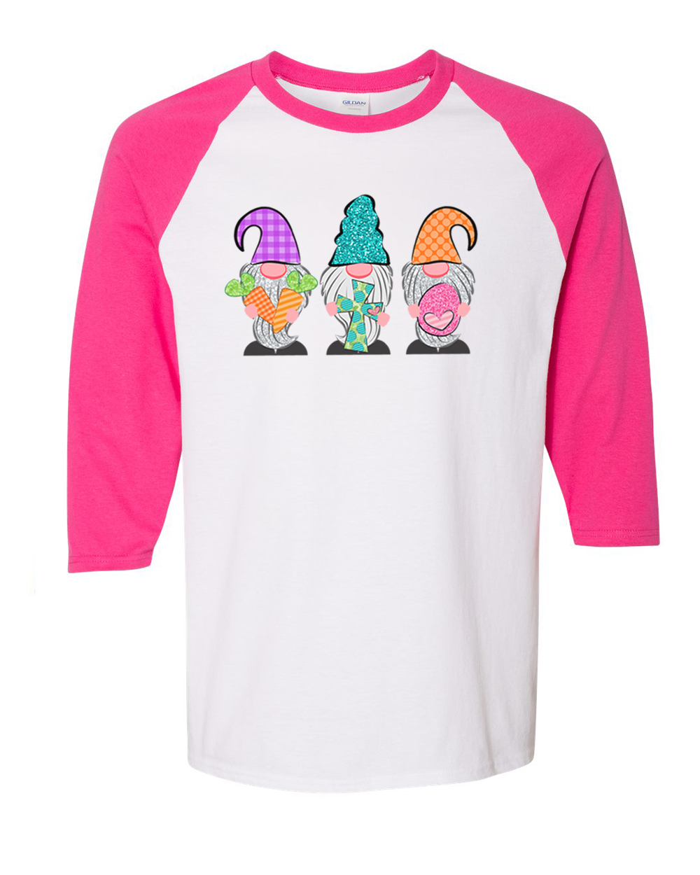 Gnome Trio Easter Raglan Tee