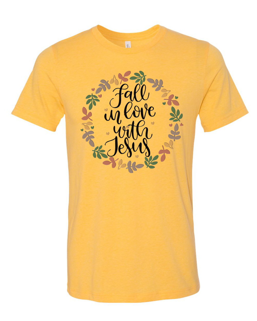 Fall In Love with Jesus Leaf Ring Tee