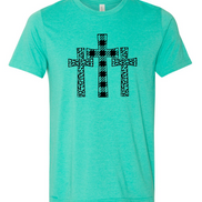 Buffalo Plaid and Leopard Cross Trio Tee