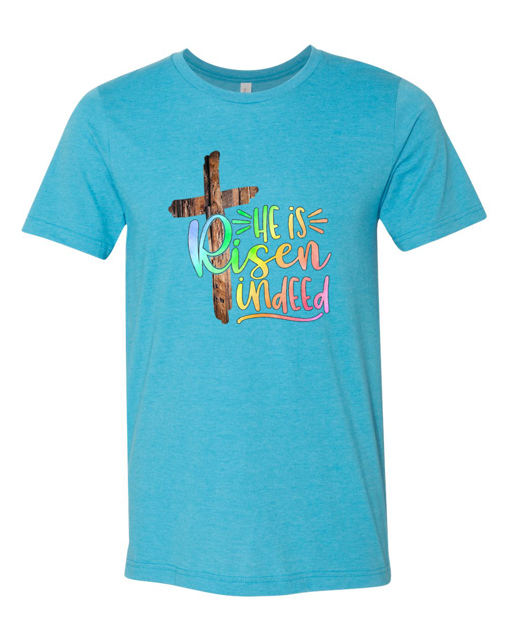 He Is Risen Cross Easter Tee